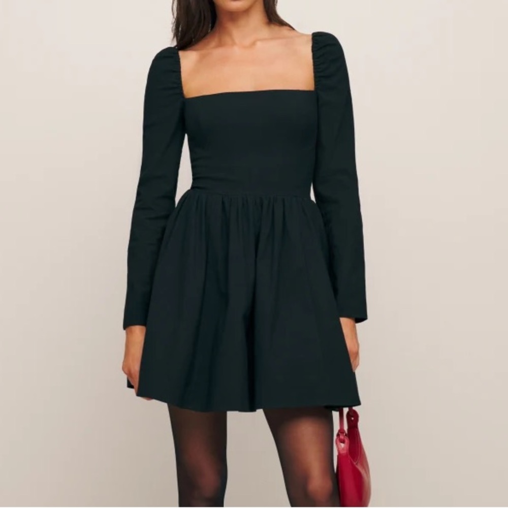Reformation Parmida dress in black size 6